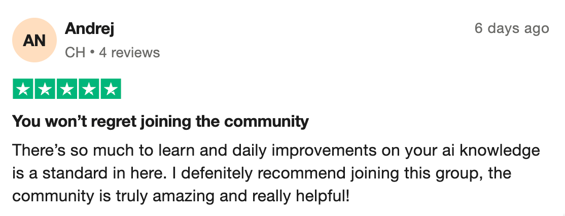 Voice AI Bootcamp member testimonial 3